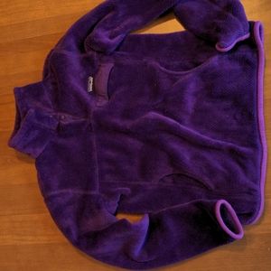 Patagonia Snap Fleece Pullover, Medium, Purple